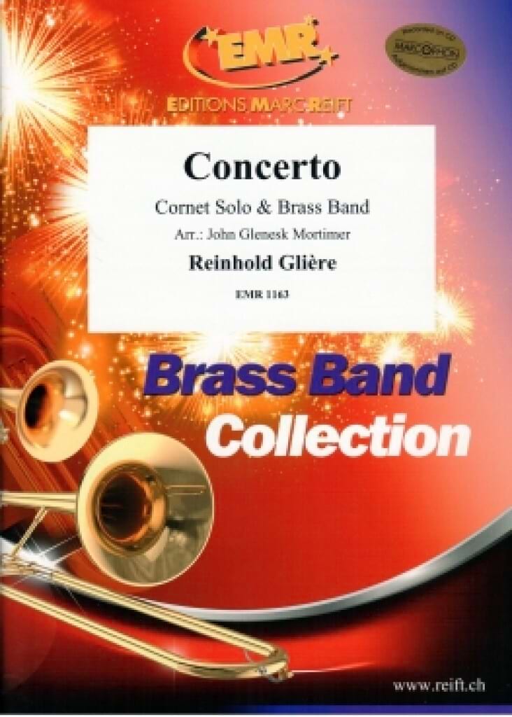 Concerto for Cornet & Brass Band Reinhold Glière Partition