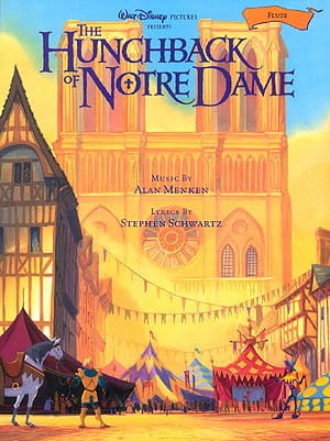 Le bossu de Notre Dame DISNEY Partition Flûte traversière