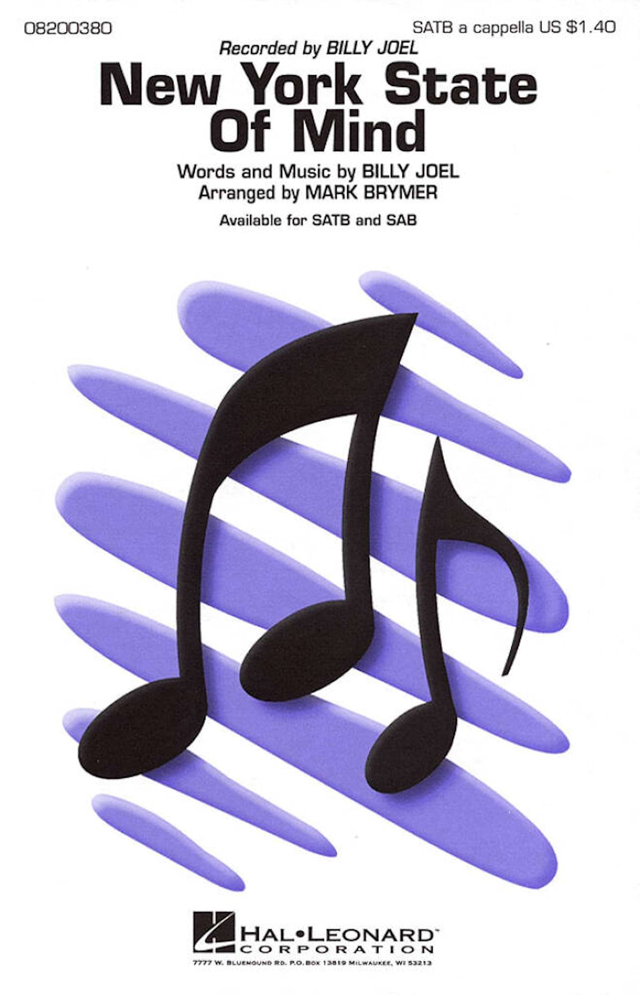 New York State of Mind Billy Joel Partition