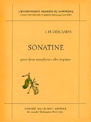 Sonatine J.H. Descamps Partition Saxophone