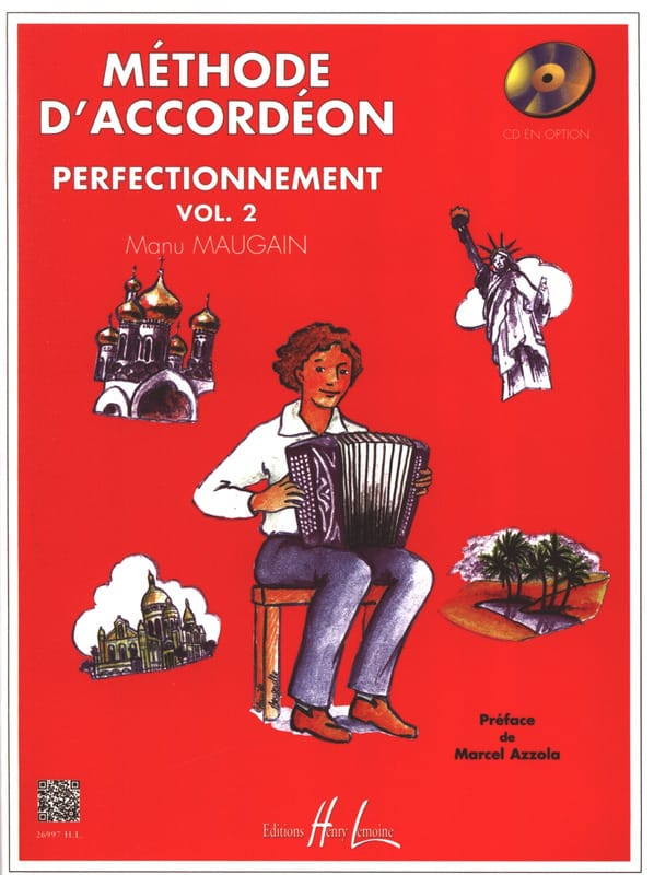 Méthode d'accordéon volume 2 Manu Maugain Partition Accordéon