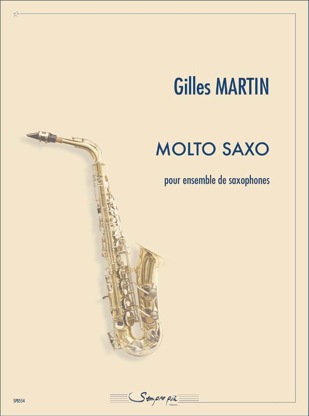 Molto saxo Gilles Martin Partition