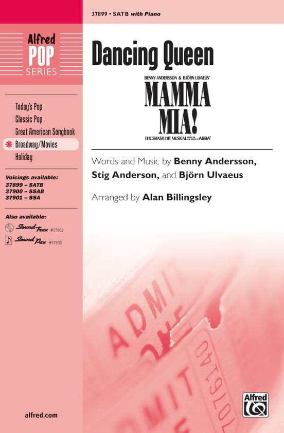 Dancing Queen SATB - ABBA - Partition