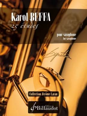 25 études Karol Beffa Partition Saxophone