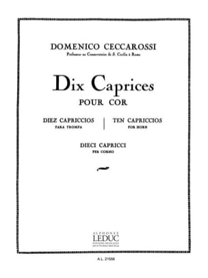 10 Caprices Domenico Ceccarossi Partition Cor