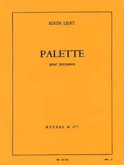 Palette Edith Lejet Partition Multi Percussions