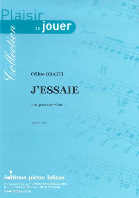 J'Essaie Célino Bratti Partition Accordéon