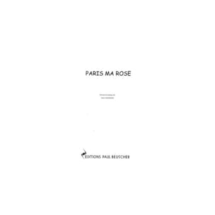 Paris ma Rose Serge Reggiani Partition Chanson française