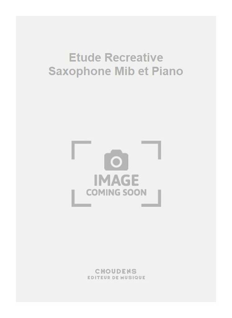 Etude Récréative Pour Saxophone Et Piano Jean Hody Partition Saxophone