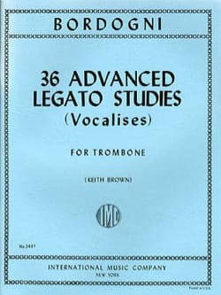 36 Advanced Legato Studies Vocalises Marco Bordogni Partition Trombone