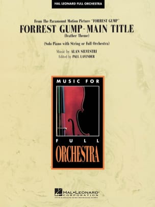 Forrest Gump Suite Alan Silvestri Partition MATÉRIELS D'ORCHESTRE