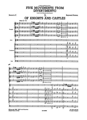 Five Movements From Divertimento - Raymond Premru - Partition