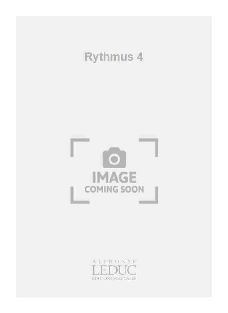 Rythmus 4 Jacques Delécluse Partition Ensemble de percussions