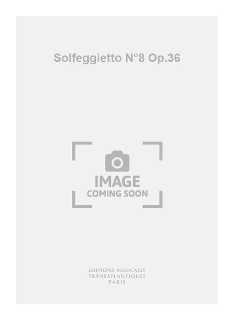 Solfeggietto N° 8 - Claude Ballif - Partition - Saxophone
