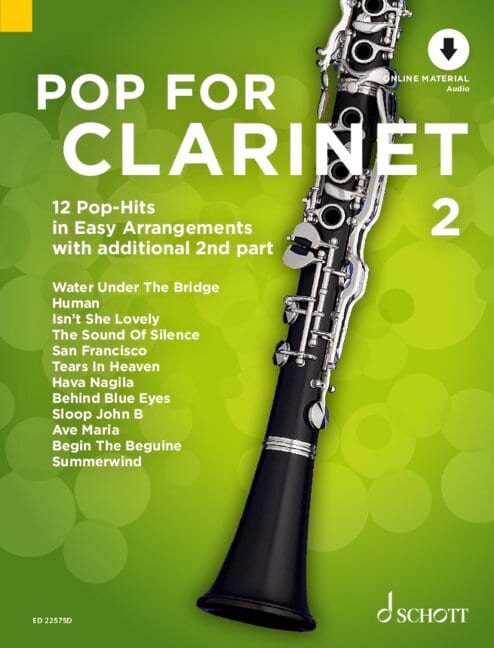 Pop For Clarinet - Volume 2 Partition Clarinette
