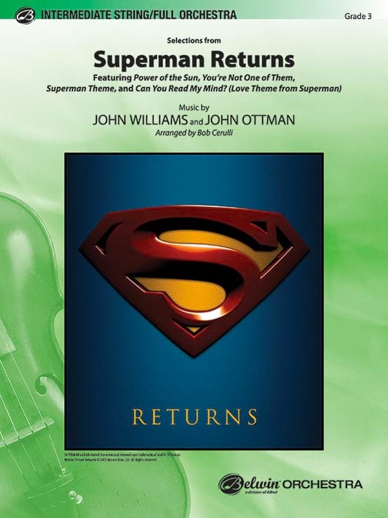 Superman Returns, Sel. (full/string orch) - J arr. Cerulli B Williams