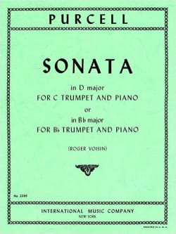 Sonate PURCELL Partition Trompette
