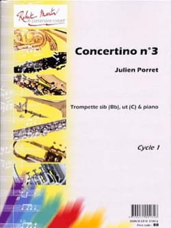 Concertino N° 3 Julien Porret Partition Trompette