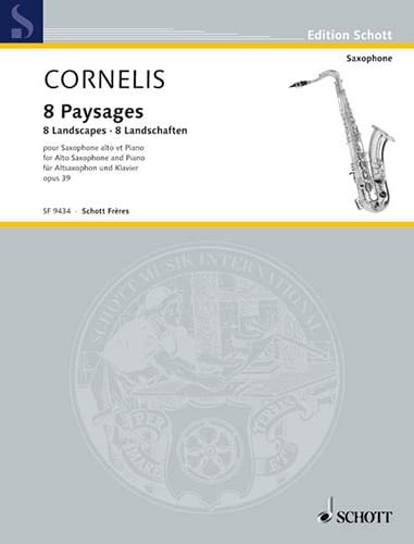 8 Paysages Roger Cornelis Partition Saxophone