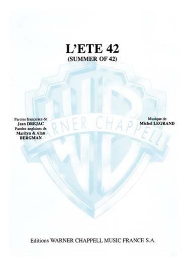 L'été 42 Michel Legrand Partition Musique de film