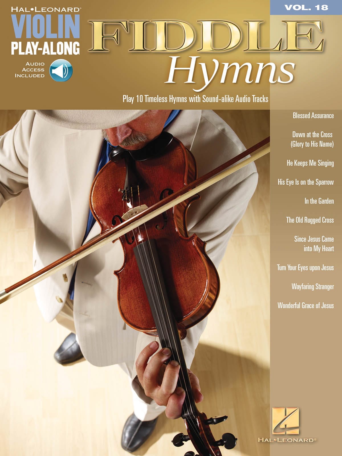 Violin play-along volume 18 - Fiddle Hymns Partition Violon
