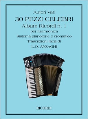 30 Pezzi Celebri Per Fisarmonica Partition Accordéon