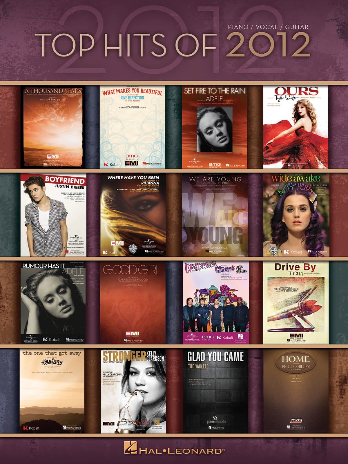 Top hits of 2012 Partition Pop / Rock