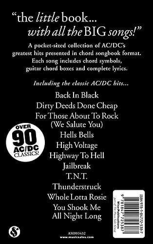 The Little Black Songbook AC-DC Partition Pop / Rock