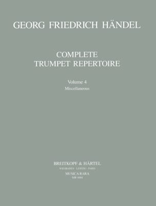 Complete Trumpet Repertoire Volume 4 HAENDEL Partition Trompette