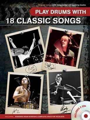 Play Drums With 18 Classic Songs Partition Batterie