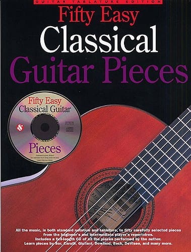 Fifty Easy Classical Guitar Pieces Partition Guitare