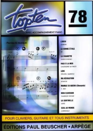 TOP TEN 78 Partition Chanson française