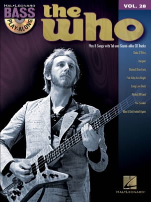 Bass play-along volume 28 - The Who The Who Partition Pop / Rock