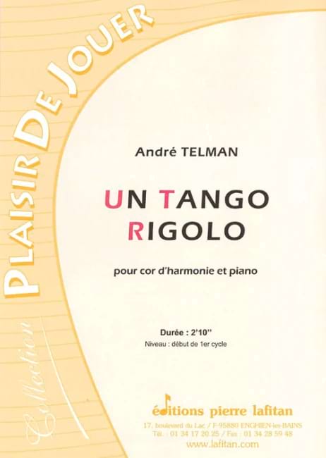 Un Tango Rigolo André Telman Partition