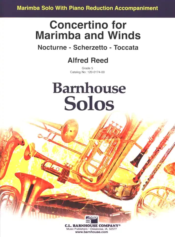 Concertino for Marimba and Winds Alfred Reed Partition