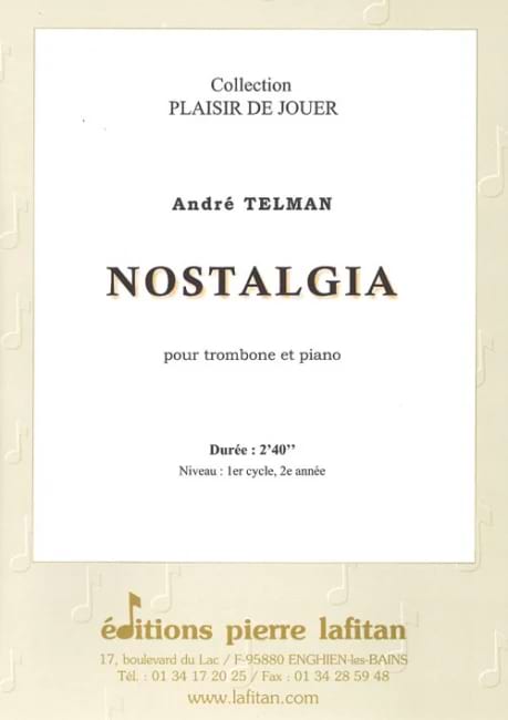 Nostalgia André Telman Partition