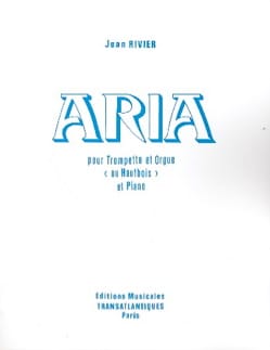 Aria Jean Rivier Partition Saxophone