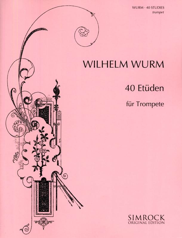 40 Studies For Trumpet Wilhelm Wurm Partition Trompette