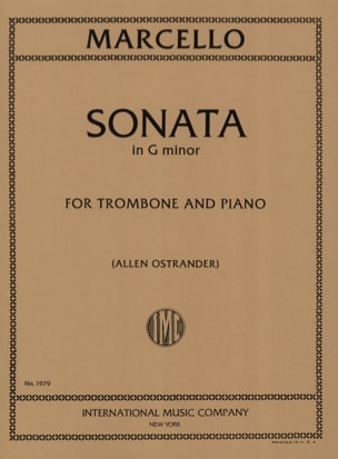 Sonata in G minor Benedetto Marcello Partition Trombone