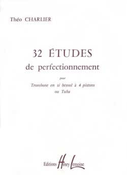 32 Etudes de perfectionnement Théo Charlier Partition Trombone