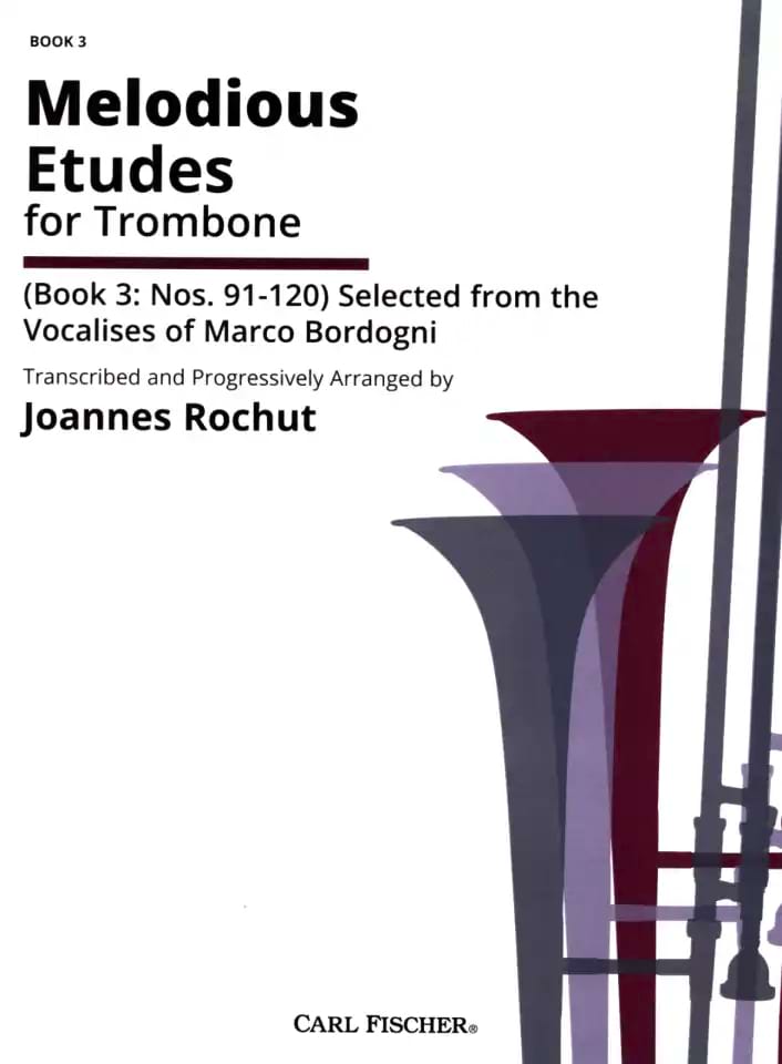Melodious Etudes For Trombone Book 3 - Giulio Marco Bordogni