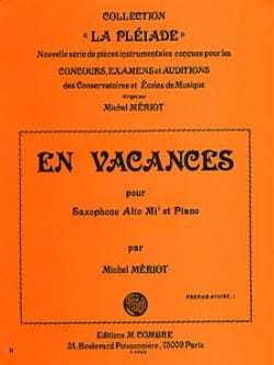 En Vacances Michel Meriot Partition Saxophone
