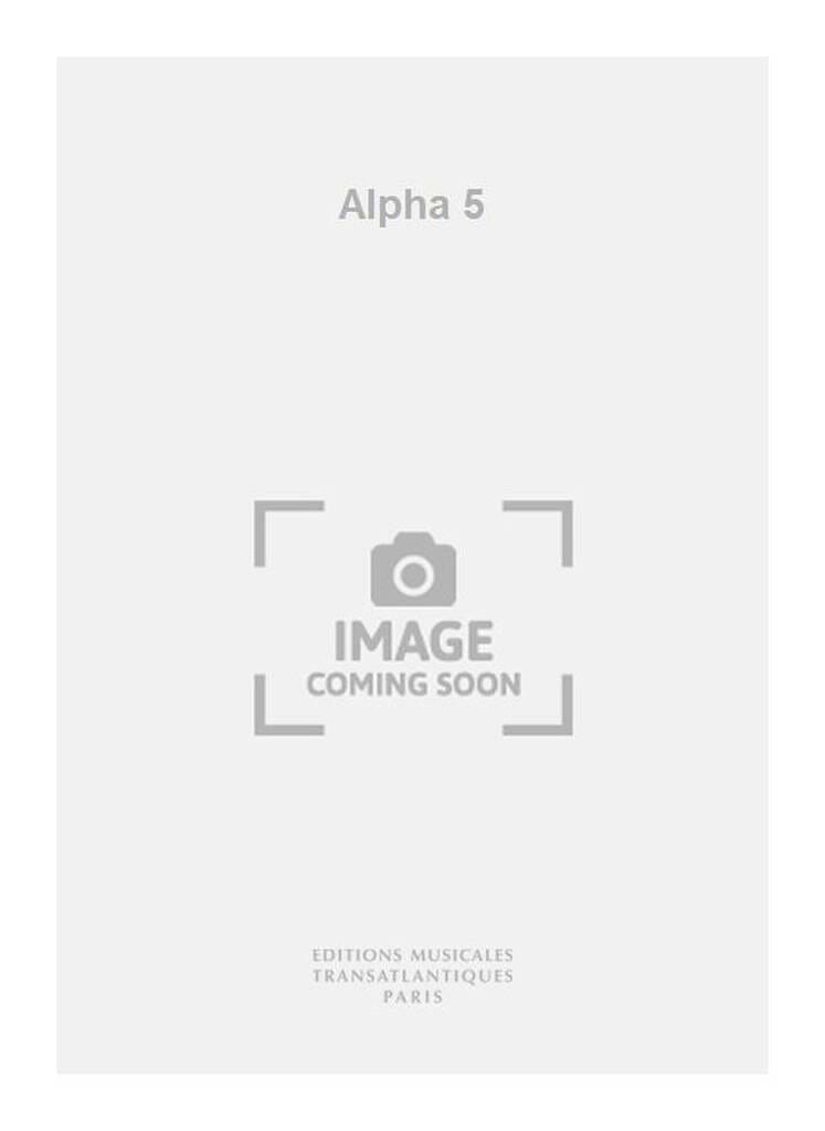 Alpha V Alain Weber Partition Trompette