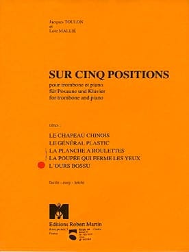 L' Ours Bossu Jacques Toulon Partition Trombone