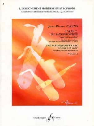 L' A.B.C. du Saxophoniste Volume 1 - Jean-Pierre Caens - Partition