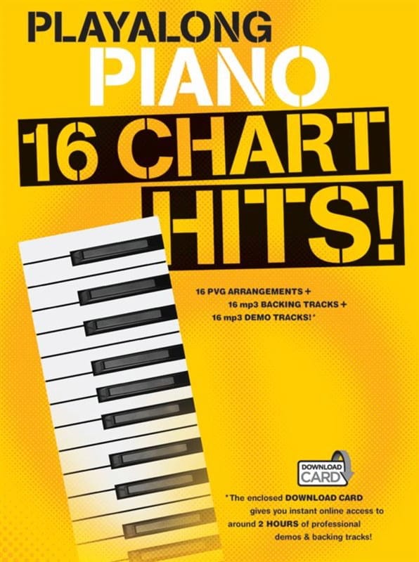 Playalong Piano - 16 Chart Hits ! Partition Pop / Rock