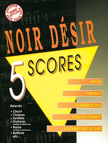 5 Scores Noir Désir Partition Chanson française