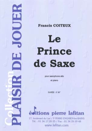 Le Prince de Saxe Francis Coiteux Partition Saxophone