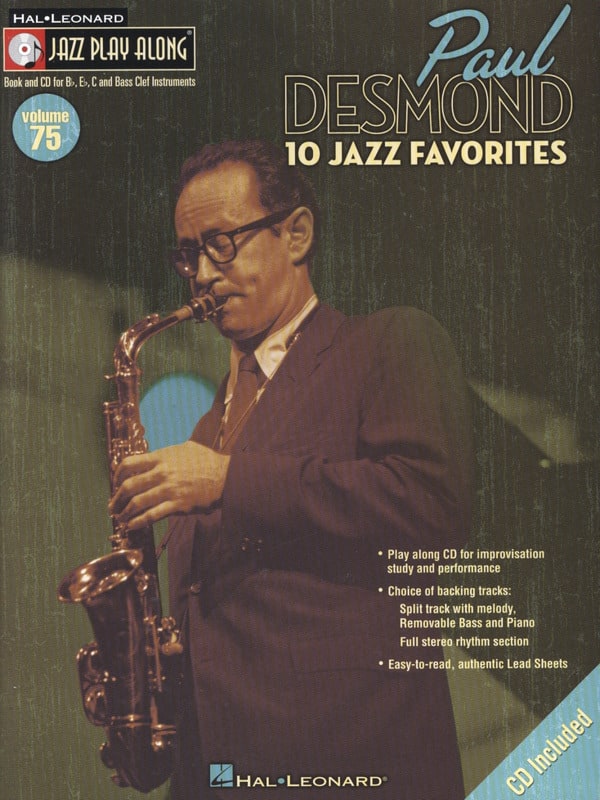 Jazz play-along volume 75 - Paul Desmond Paul Desmond Partition Jazz