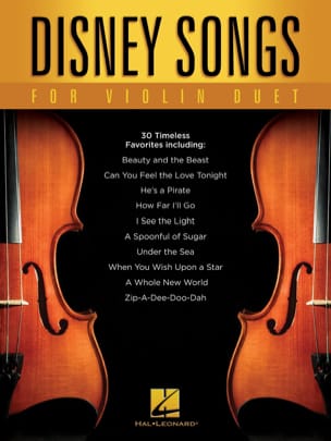 Disney Songs for Violin Duet DISNEY Partition Violon